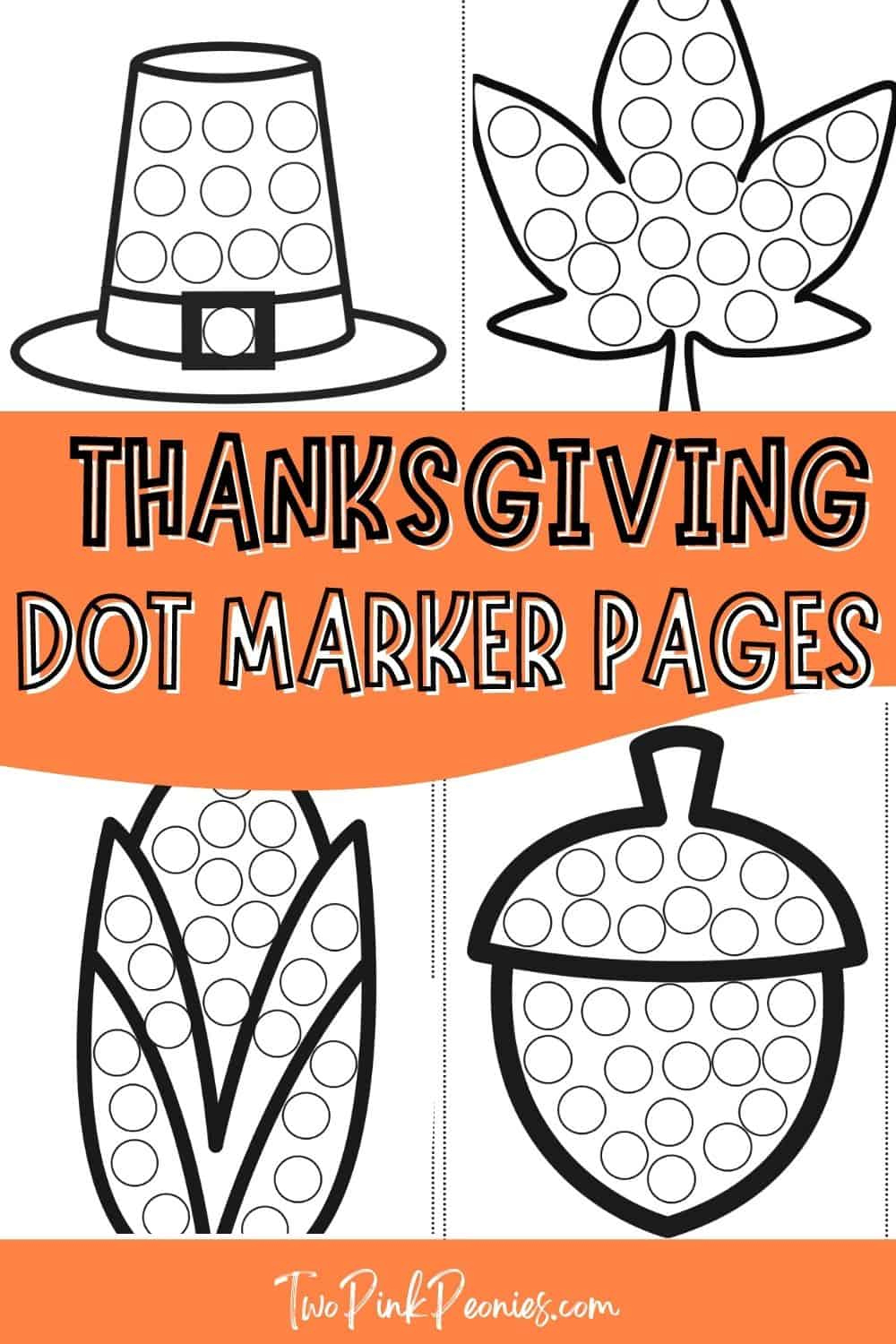 Thanksgiving Dot Marker Pages {Instant Download!} for Thanksgiving Dot Free Printable