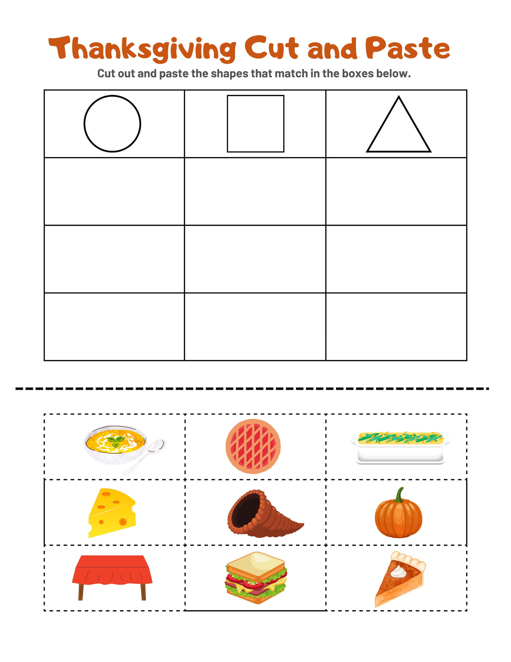 Thanksgiving Fine Motor Worksheets - Etsy regarding Thanksgiving Preschool Worksheets