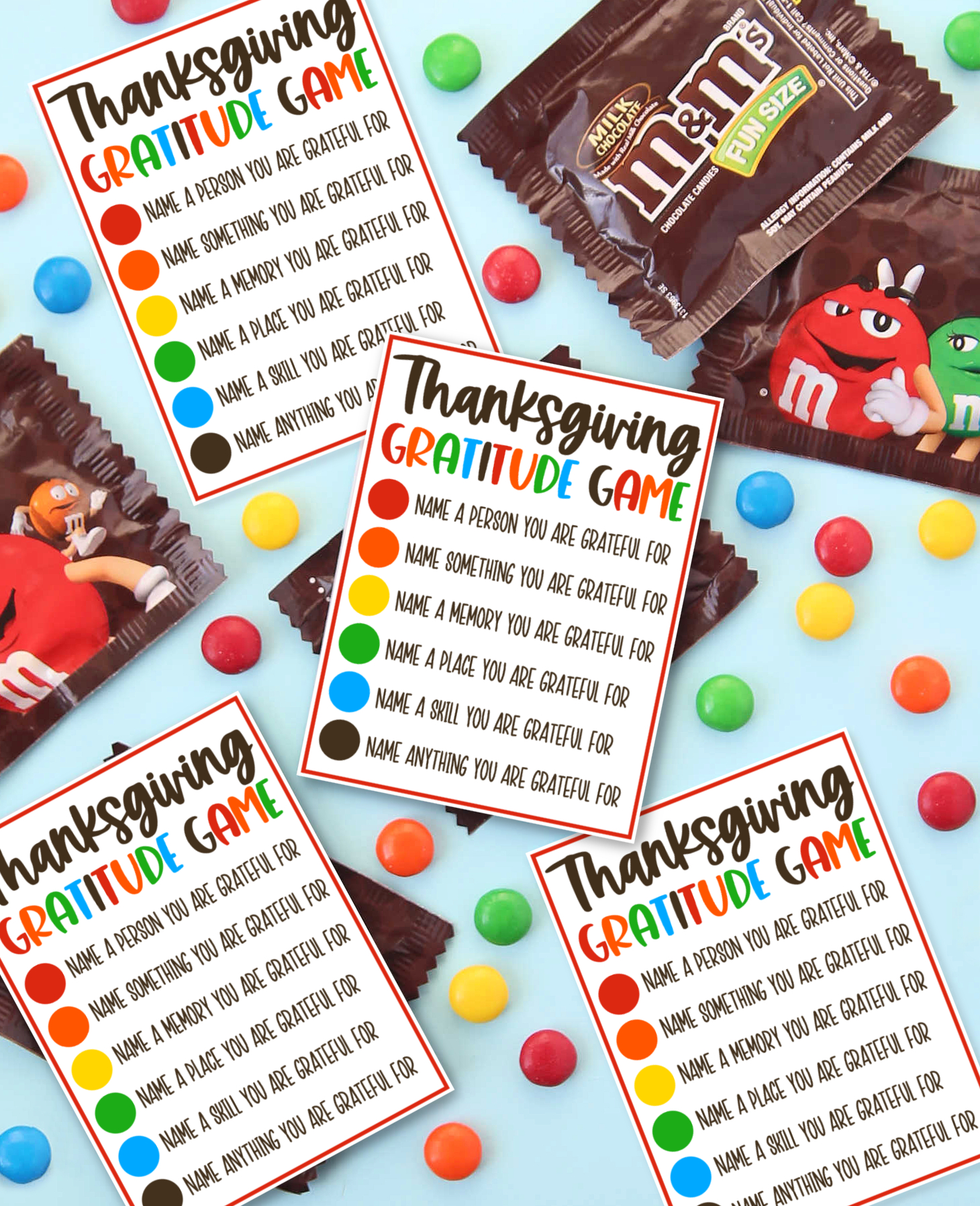 Thanksgiving Gratitude Game - A Fun Game For The Whole Family! inside Thanksgiving Gratitude Game Printable
