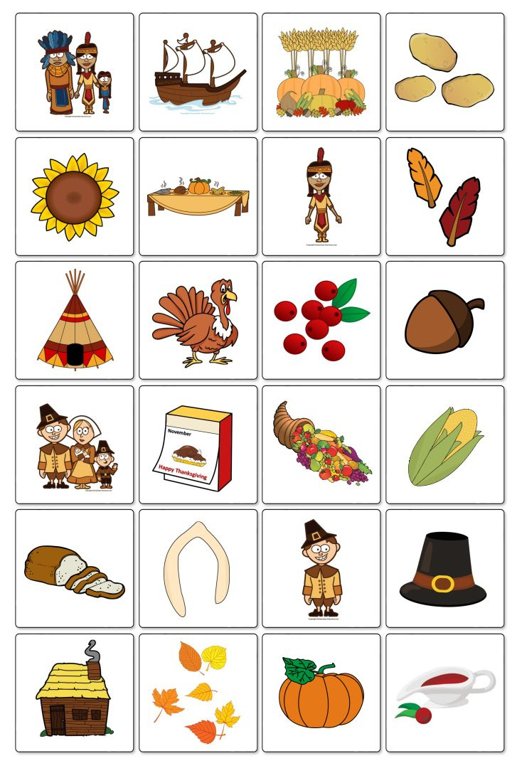 Thanksgiving Matching Games - 10 Free Pdf Printables | Printablee inside Free Printable Thanksgiving Matching Game