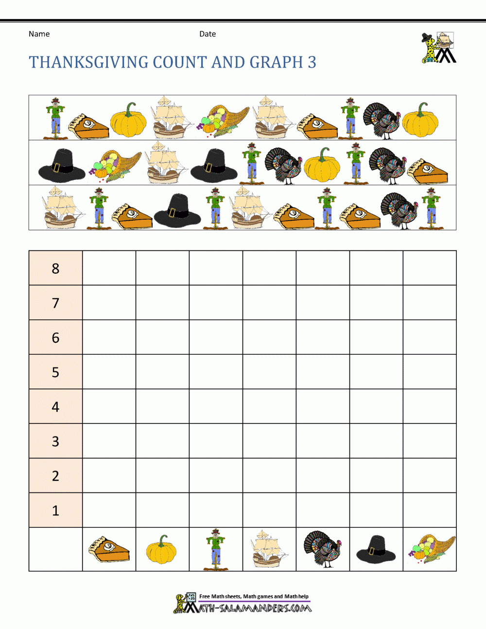 Thanksgiving Math Worksheets 2Nd Grade in Math Worksheets Thanksgiving