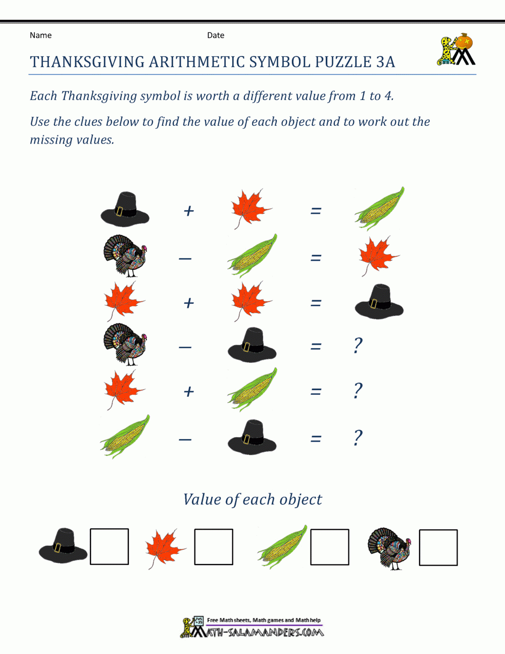 Thanksgiving Math Worksheets 3Rd Grade in Free Printable Thanksgiving Worksheets For 3Rd Grade