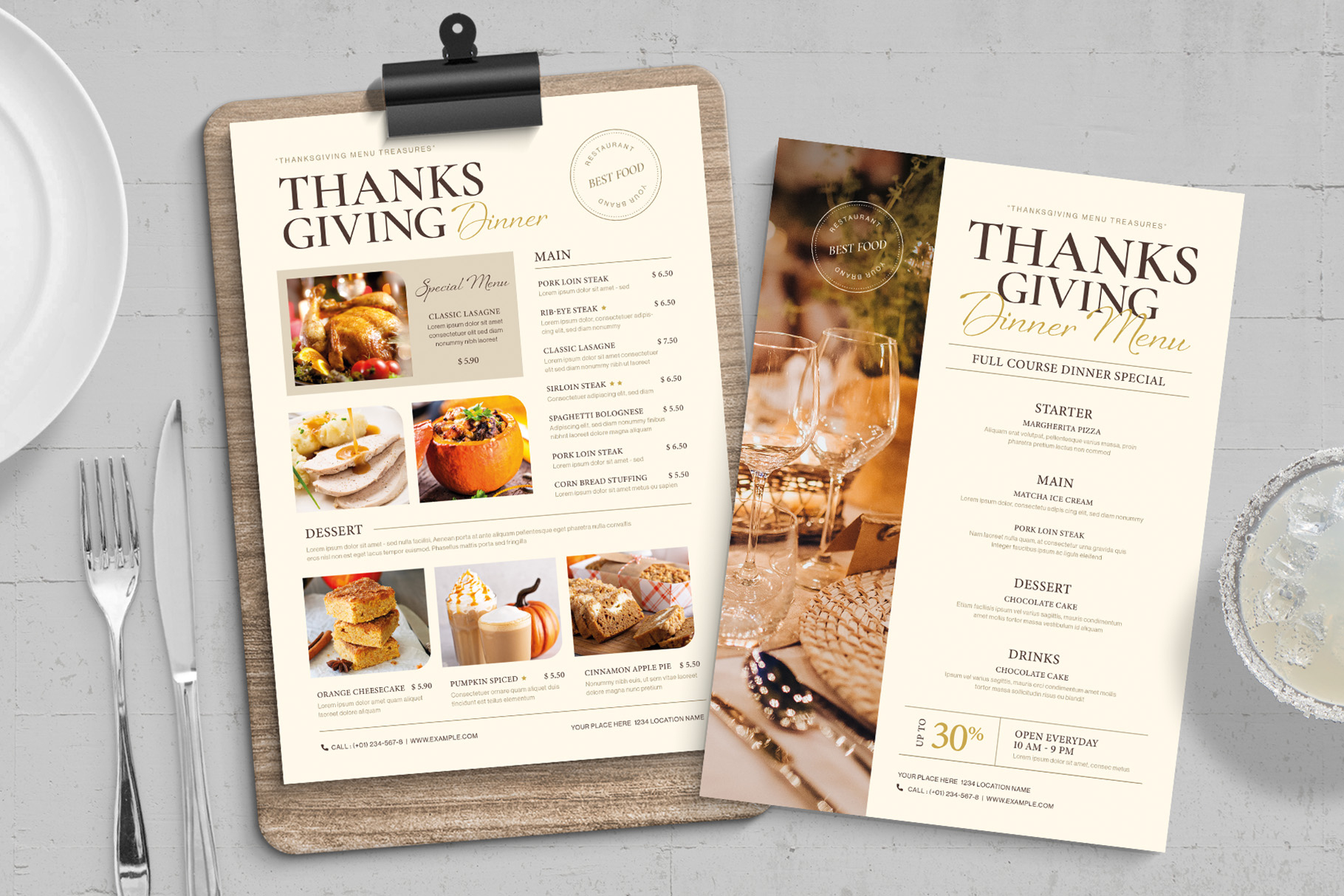 Thanksgiving Menu Template - Brandpacks with regard to Thanksgiving Catering Menu Flyer Template