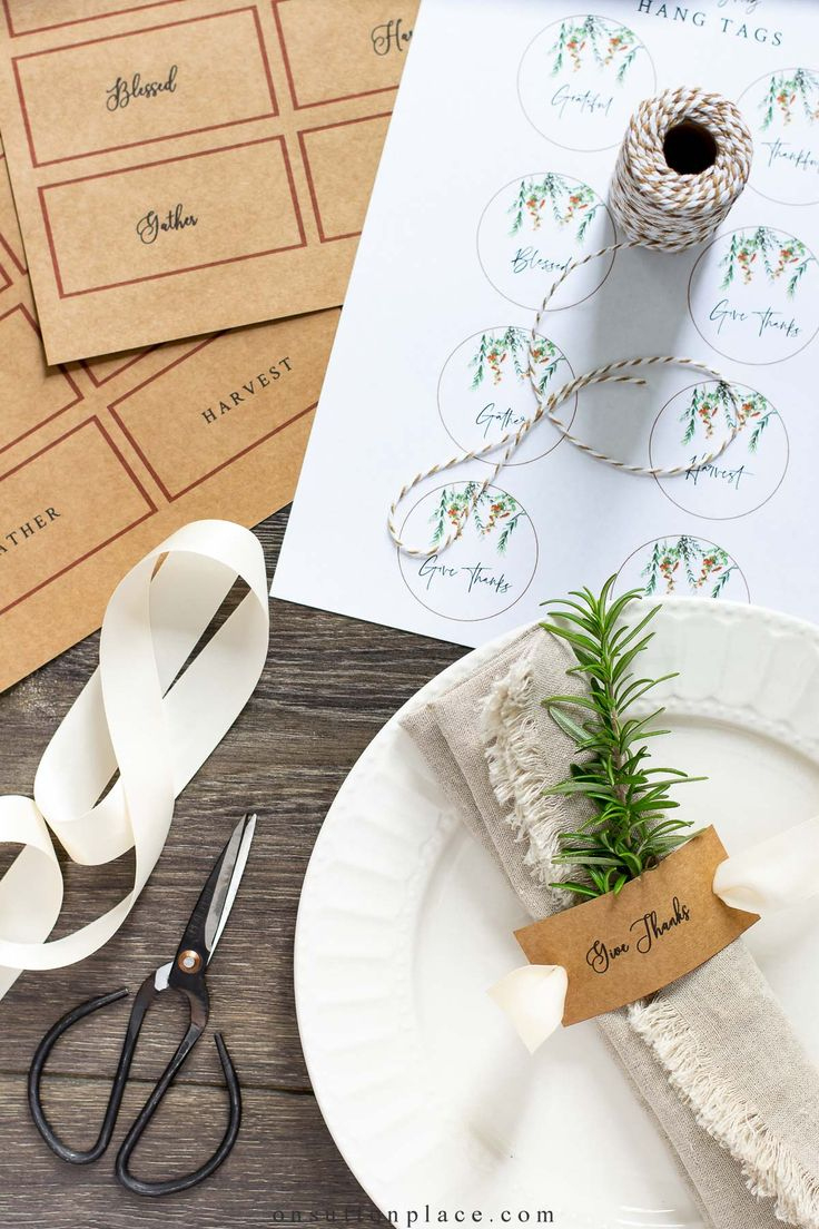 Thanksgiving Napkin Rings | Free Printable - On Sutton Place in Free Printable Thanksgiving Napkin Holders