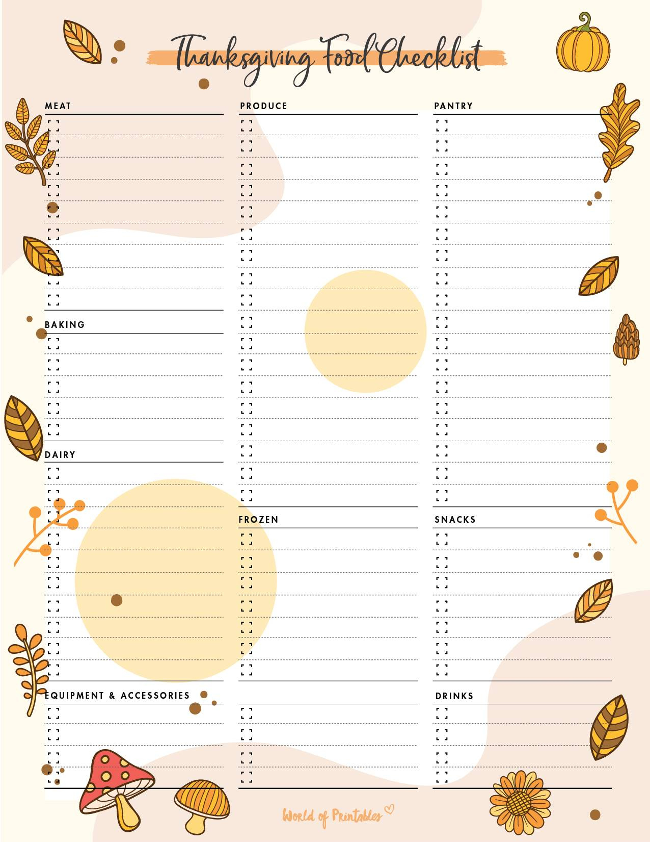 Thanksgiving Planner - Free 60 Page Planner That'S Perfect For pertaining to Printable Thanksgiving Dinner Checklist