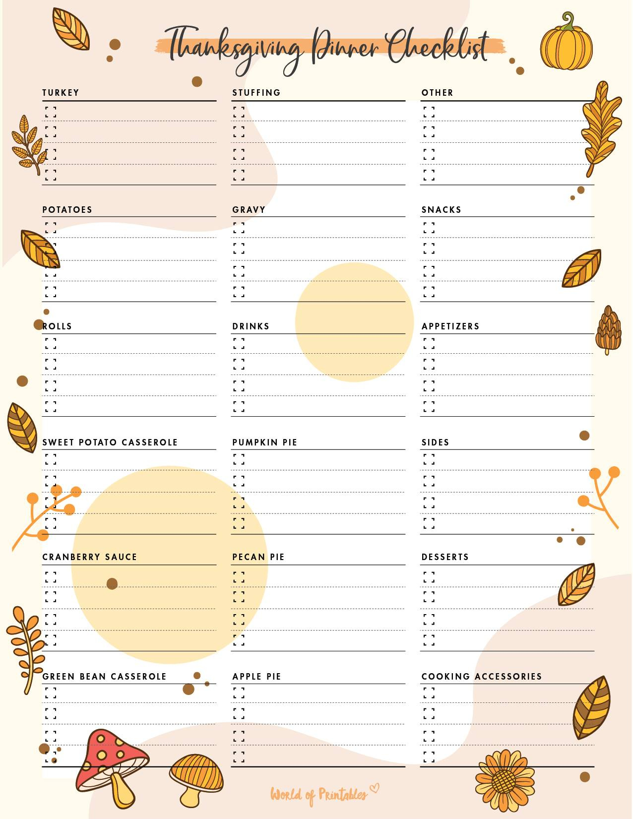 Thanksgiving Planner - Free 60 Page Planner That&amp;#039;S Perfect For with regard to Thanksgiving Planner Printable Free