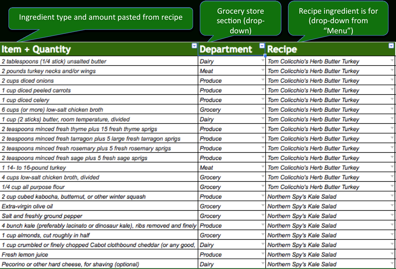 Thanksgiving Planning Simplified - Cooking With A Full Plate within Thanksgiving Menu Template Excel