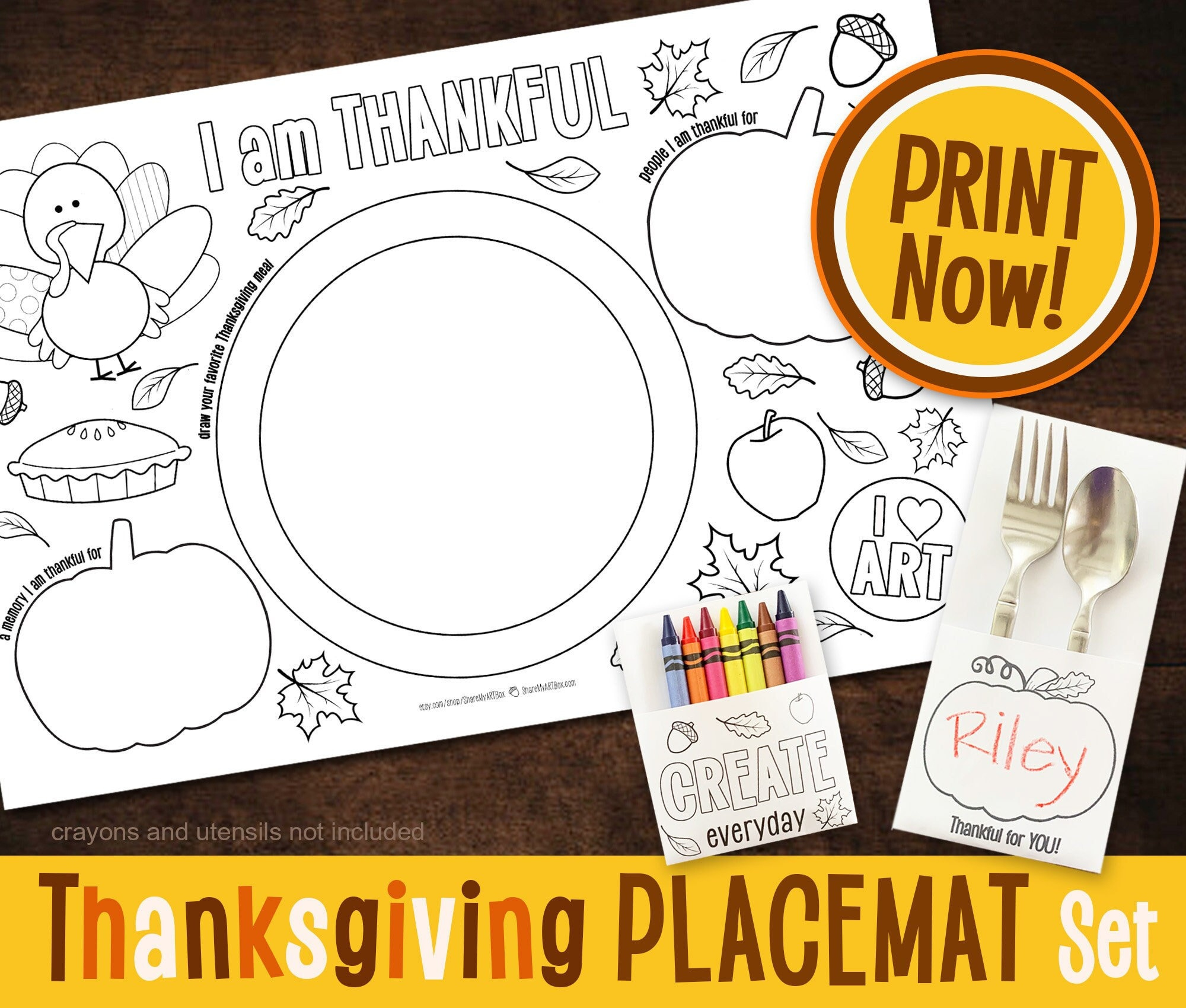 Thanksgiving Printable Placemat, Kids Coloring Friendsgiving inside Printable Thanksgiving Placemat Craft