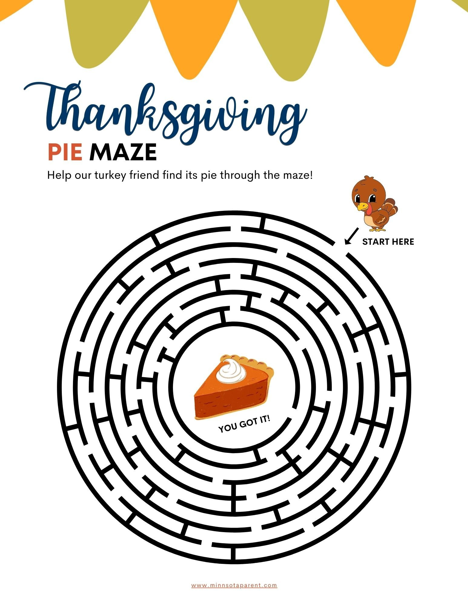 Thanksgiving Printables And Activity Pages For Kids - Minnesota Parent with Thanksgiving Day Printables Free