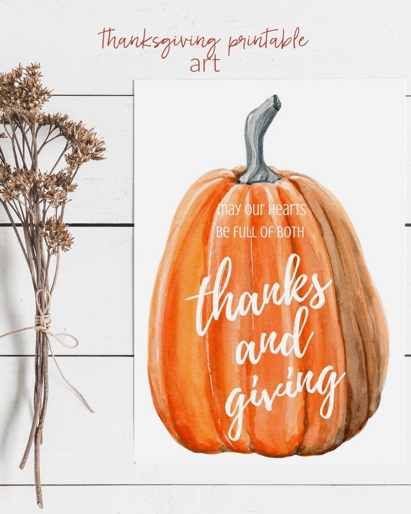 Thanksgiving Printables - Free! | The Harper House inside Free Thanksgiving Art Printable