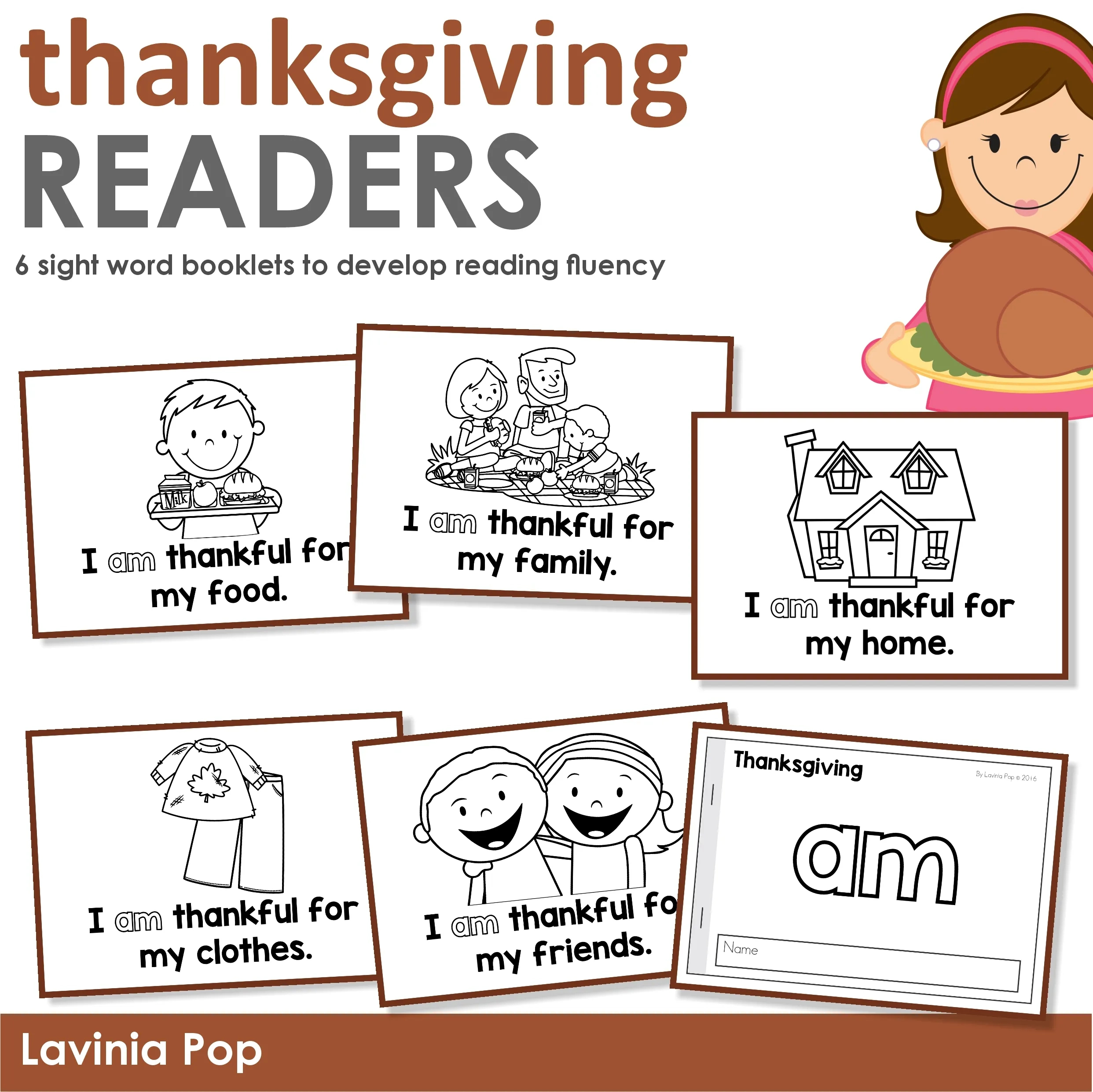 Thanksgiving Read &amp;amp; Trace Sight Word Readers - In My World in Thanksgiving Reading Worksheets Kindergarten