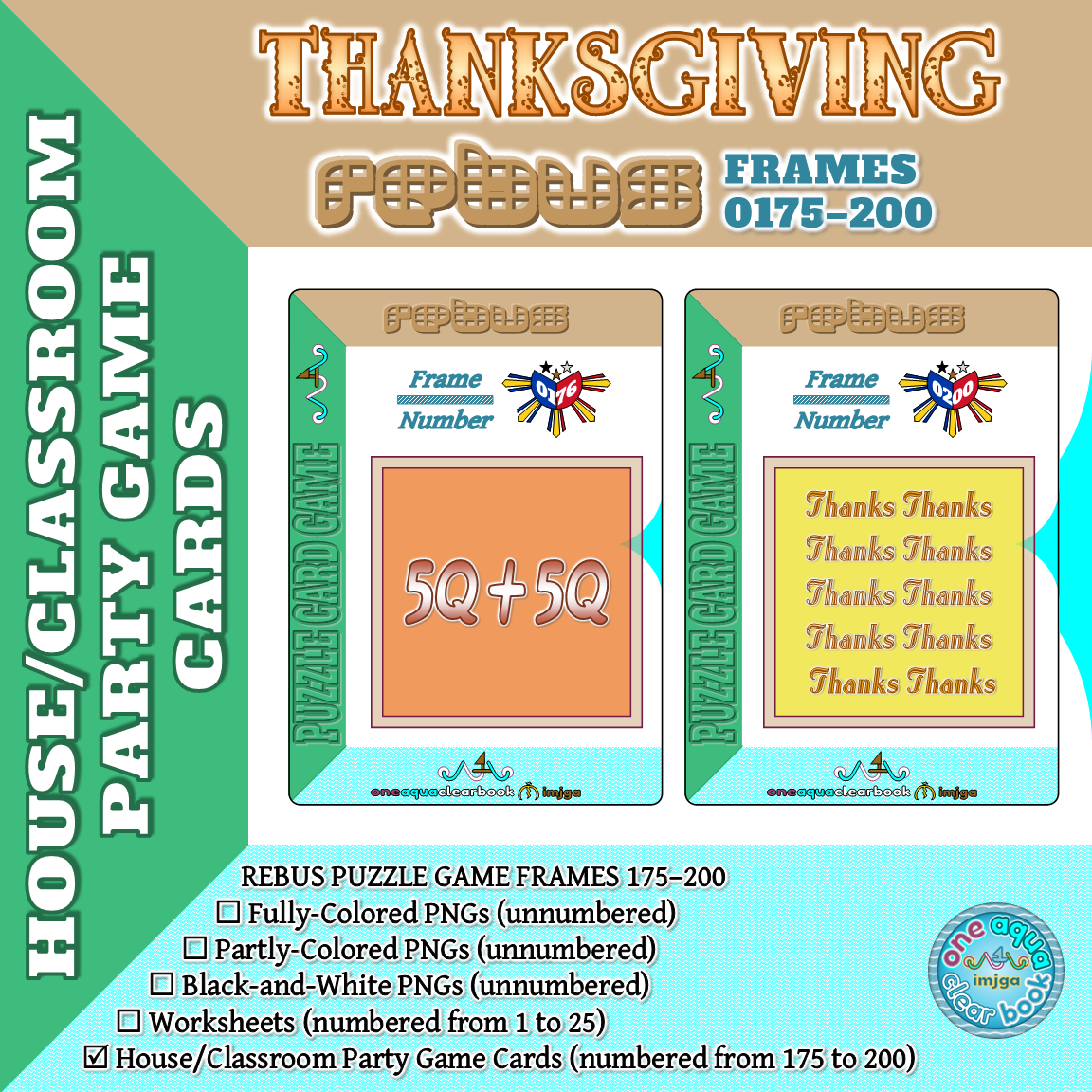 Thanksgiving Rebus Puzzle Party Game Cards 176–200 | Madeteachers within Free Printable Thanksgiving Rebus Puzzles