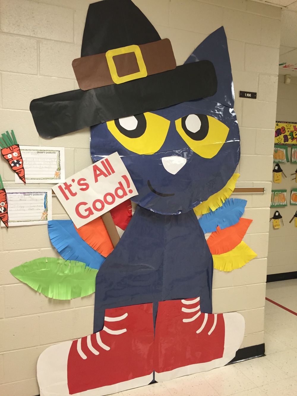 Thanksgiving School Door Decorating, Pete The Cat, Turkey, Pilgrim within Pete the Cat Turkey in Disguise
