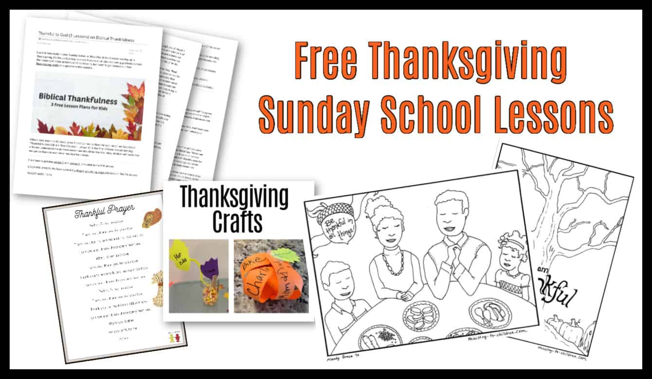 Thanksgiving Sunday School Lesson &amp;amp; Kids Bible Activities (100 pertaining to Thanksgiving Bible Worksheets