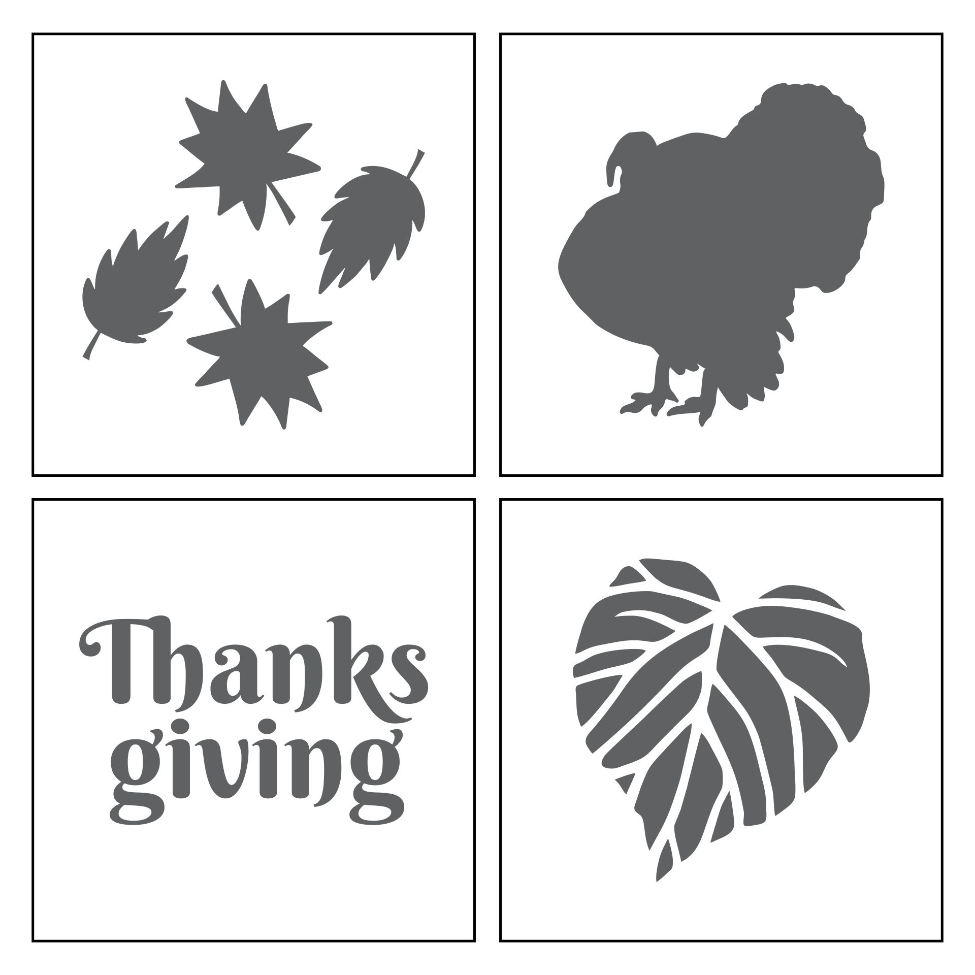 Thanksgiving Templates - 10 Free Pdf Printables | Printablee intended for Free Printable Thanksgiving Stencils