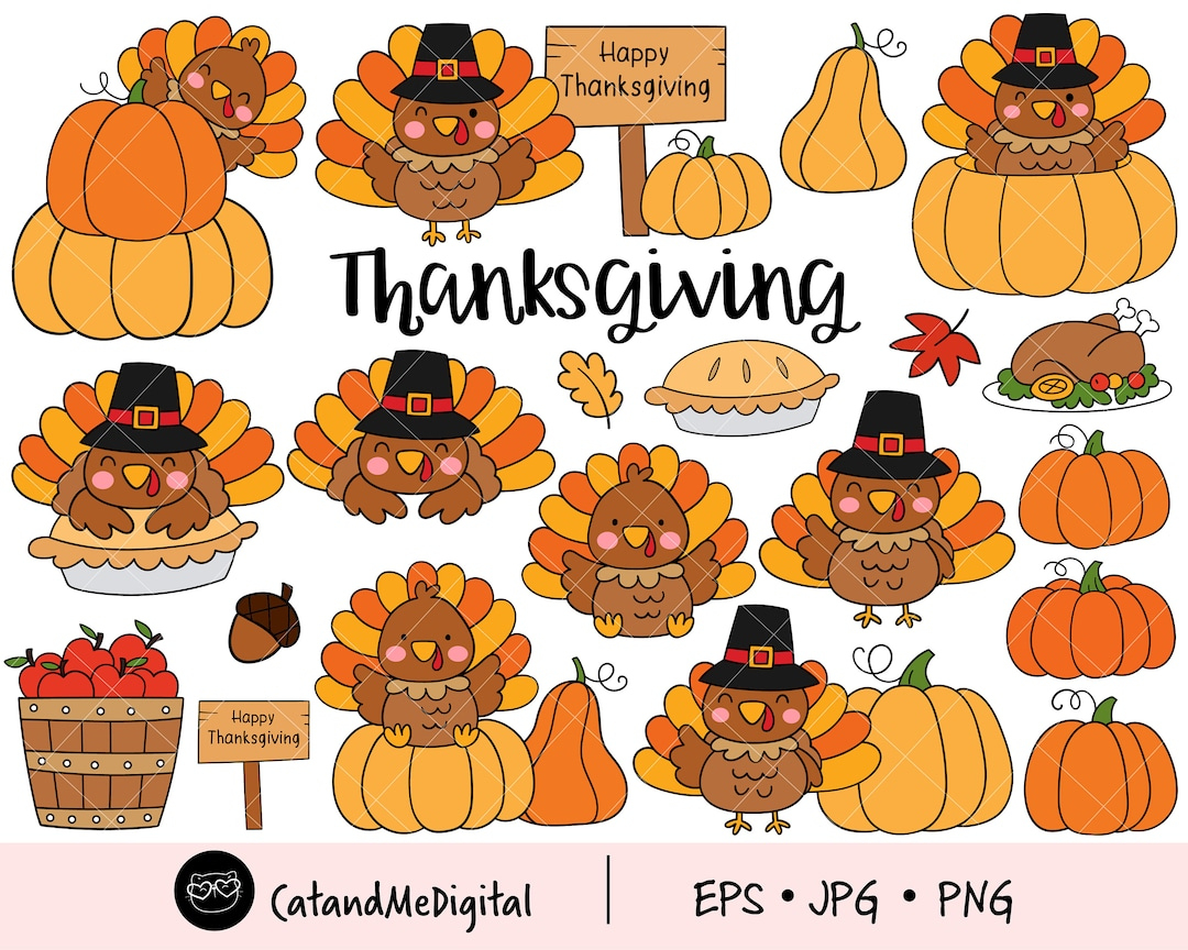 Thanksgiving Turkey Clipart Autumn Clipart Fall Clipart Turkey regarding Printable Thanksgiving Clip Art