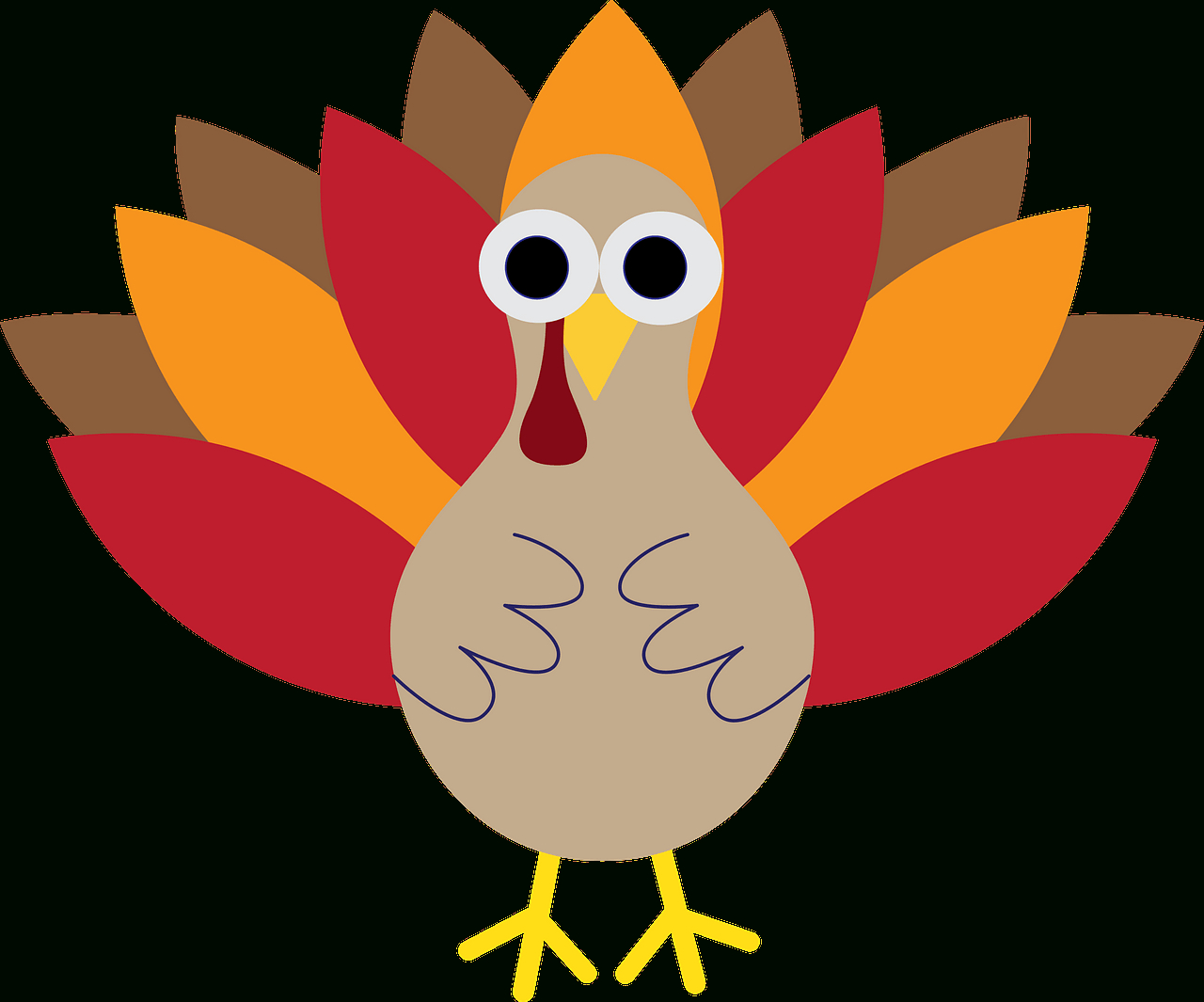 Thanksgiving Turkey - Free Vector Clipart Images On Creazilla with regard to Printable Turkey Clip Art