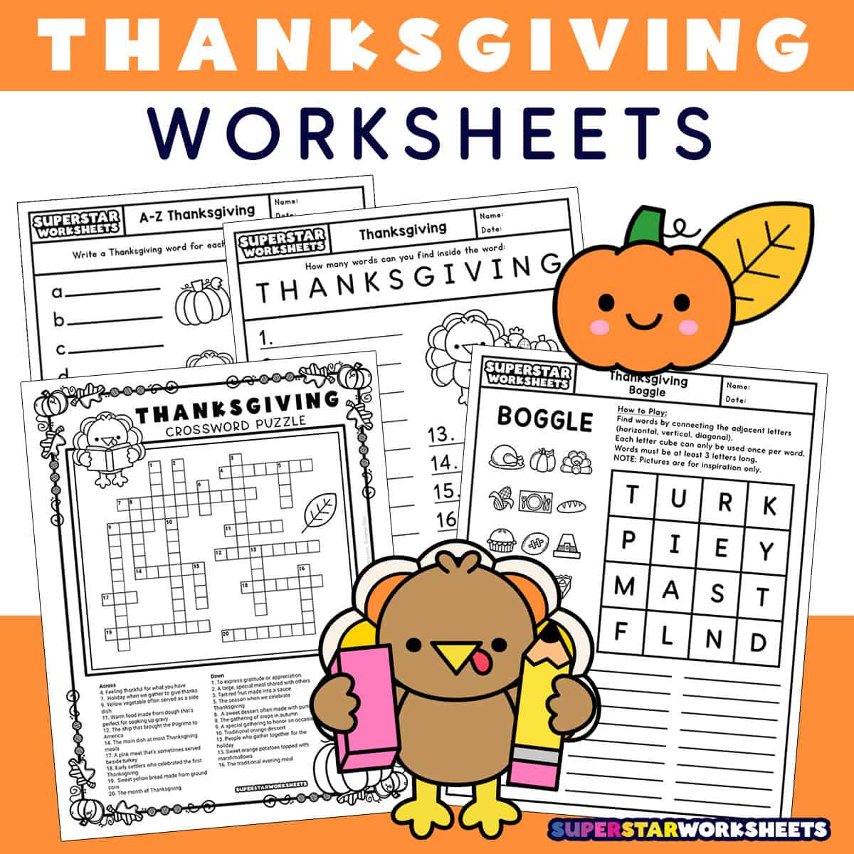 Thanksgiving Worksheets (Free Printables) - Superstar Worksheets within Thanksgiving Worksheets 4th Grade