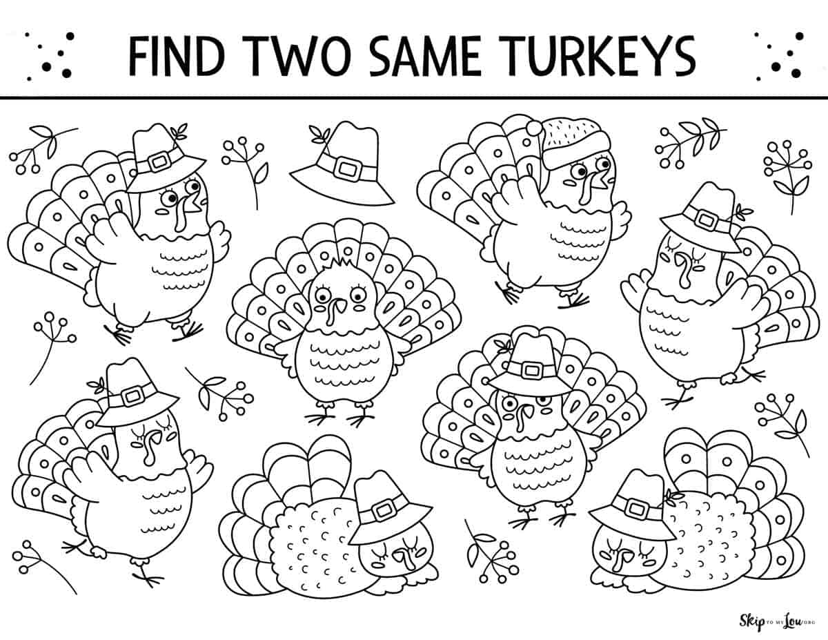 Thanksgiving Worksheets | Skip To My Lou in Thanksgiving Fun Worksheets Printable