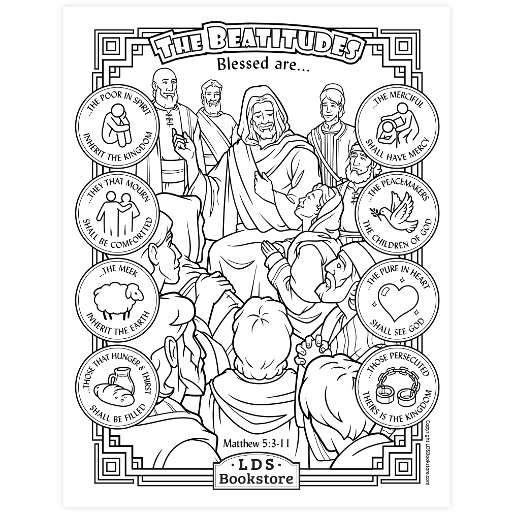 The Beatitudes Coloring Page - Printable in Free Printable Printable Beatitudes