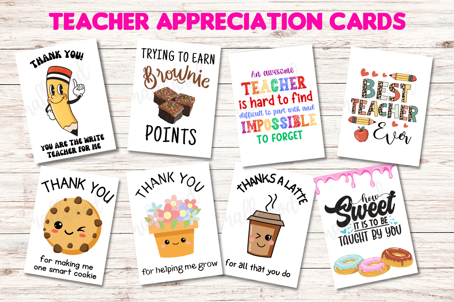 The Best Teacher Thank You Cards (21 Free Printables) - Cassie for Thanksgiving Cards For Teachers Printable