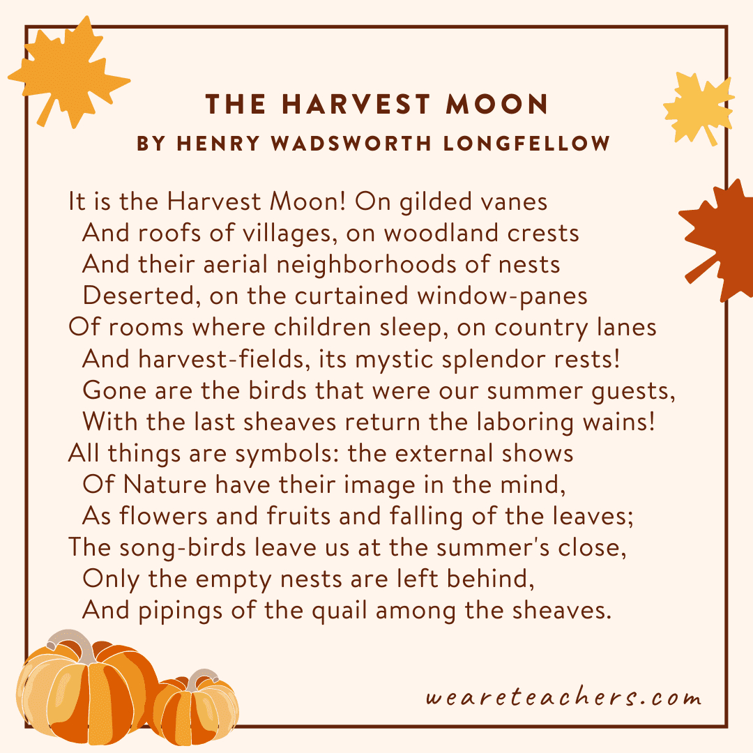 The Best Thanksgiving Poems For Kids Of All Ages And Reading Levels with regard to Harvest Thanksgiving Poem
