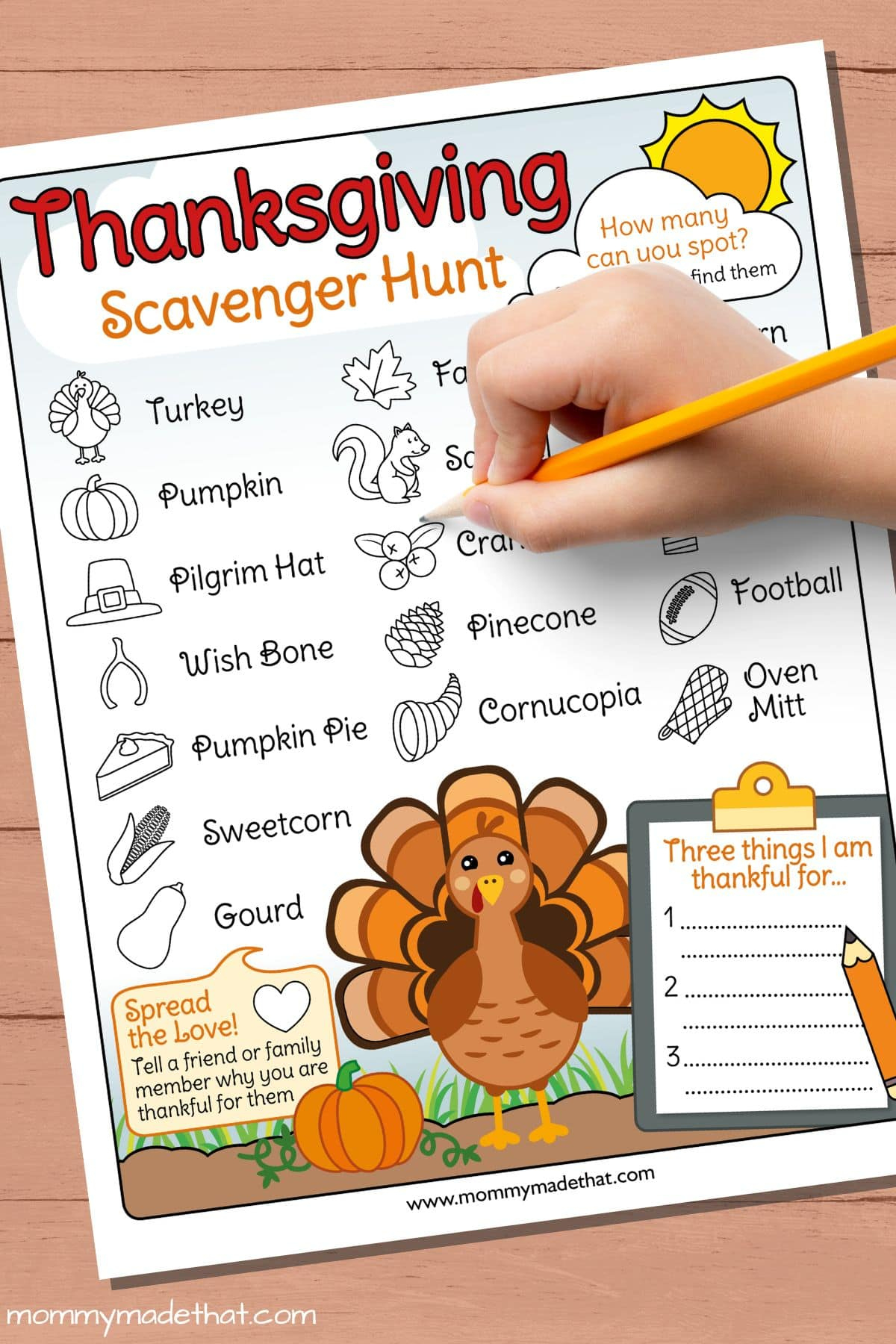 The Best Thanksgiving Scavenger Hunt (Free Printable!) regarding Thanksgiving Scavenger Hunt Free Printable