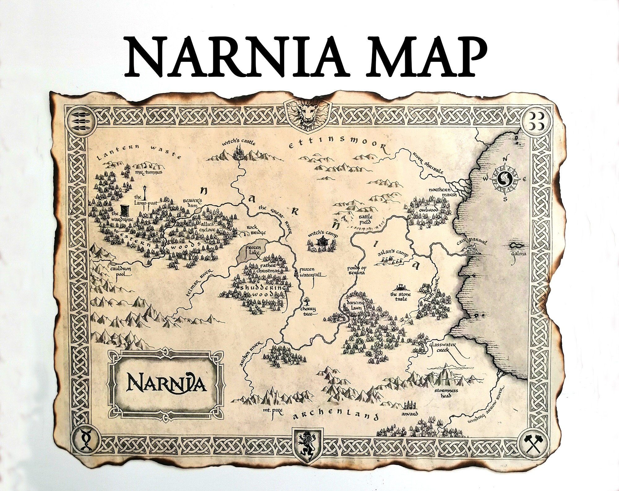 The Chronicles Of Narnia Map, The World Of Narnia Map, The Narnian pertaining to Map of Narnia Printable