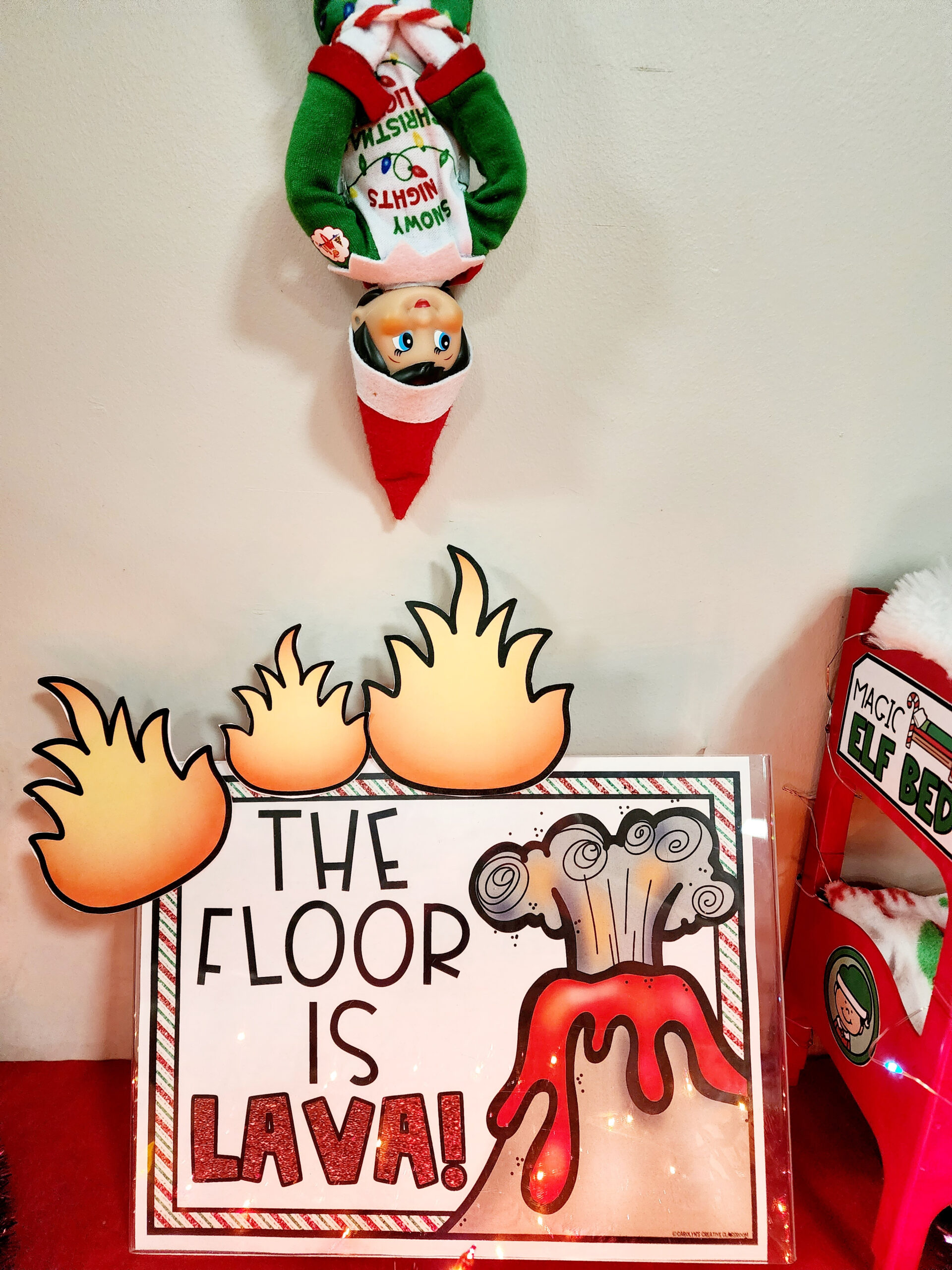 The Floor Is Lava Printable Poster Freebie – Elf Day 8 for Floor Is Lava Printable