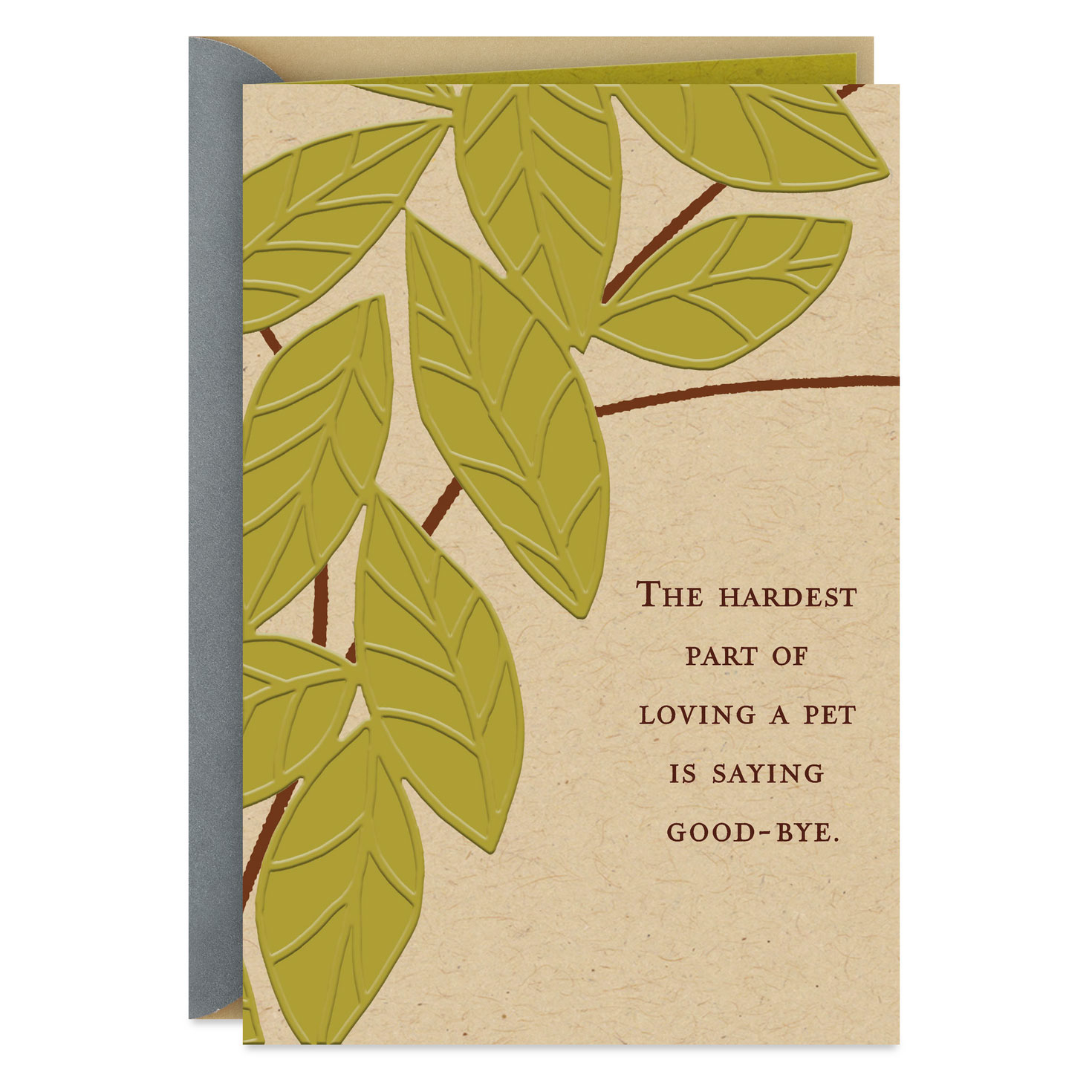 The Hardest Part Is Saying Goodbye Pet Sympathy Card - Greeting within Hallmark Free Printable Sympathy Cards