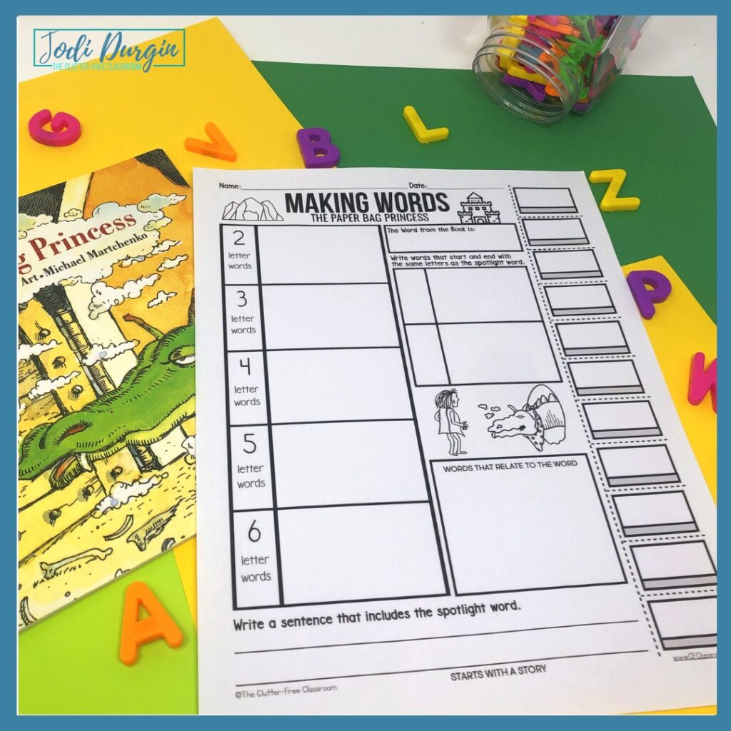 The Paper Bag Princess Activities And Lesson Plans For 2026 in Free Printable the Paper Bag Princess Activities