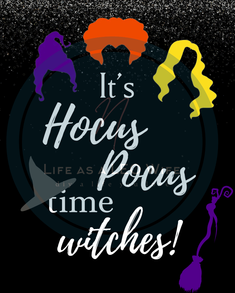 Throw The Greatest Halloween Movie Night Ever With These Hocus in Hocus Pocus Printables Free