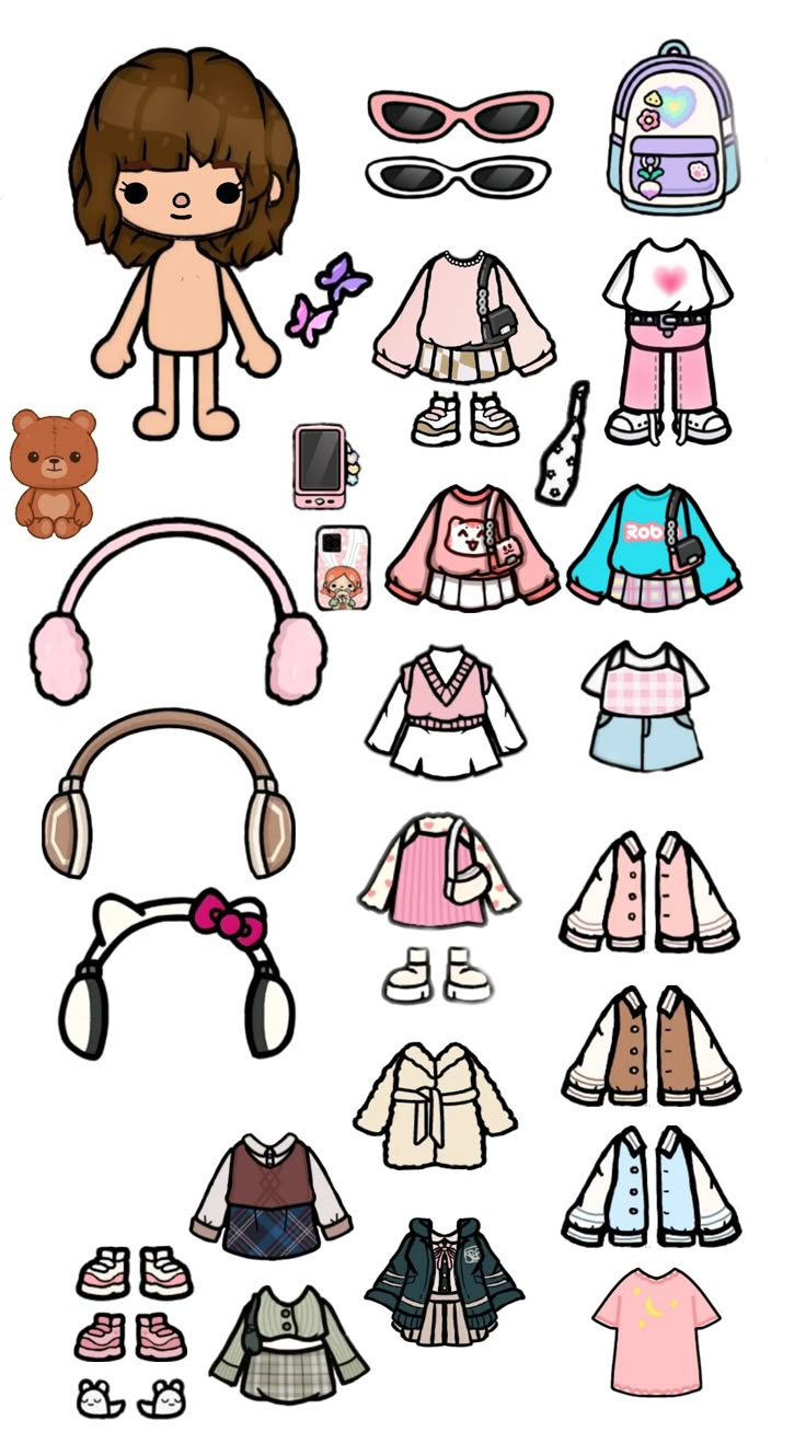 Toca Boca Paper Doll with Toca Boca Paper Doll Printable Free