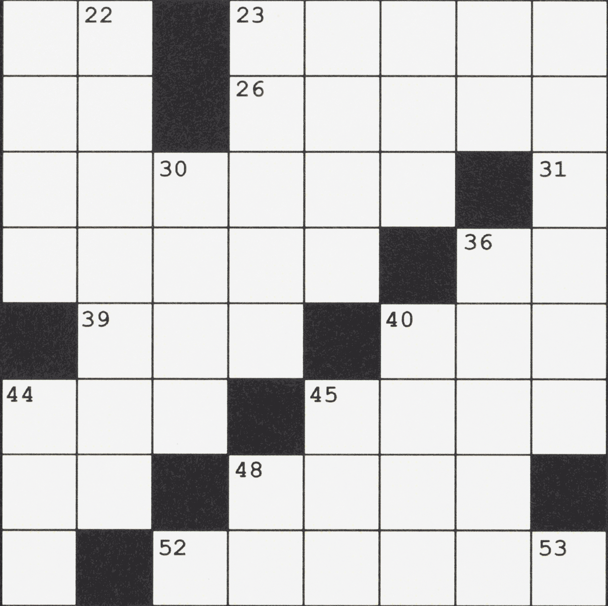 Today&#039;S Crossword Too Easy? Try Solving Down Clues Only - Wsj for Wsj Crossword Today Free Printable
