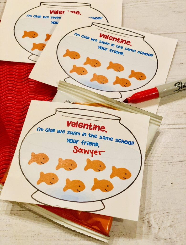 Toddler Goldfish Valentine Printable - #Neverdonewithfun with regard to Goldfish Valentine Printable Free
