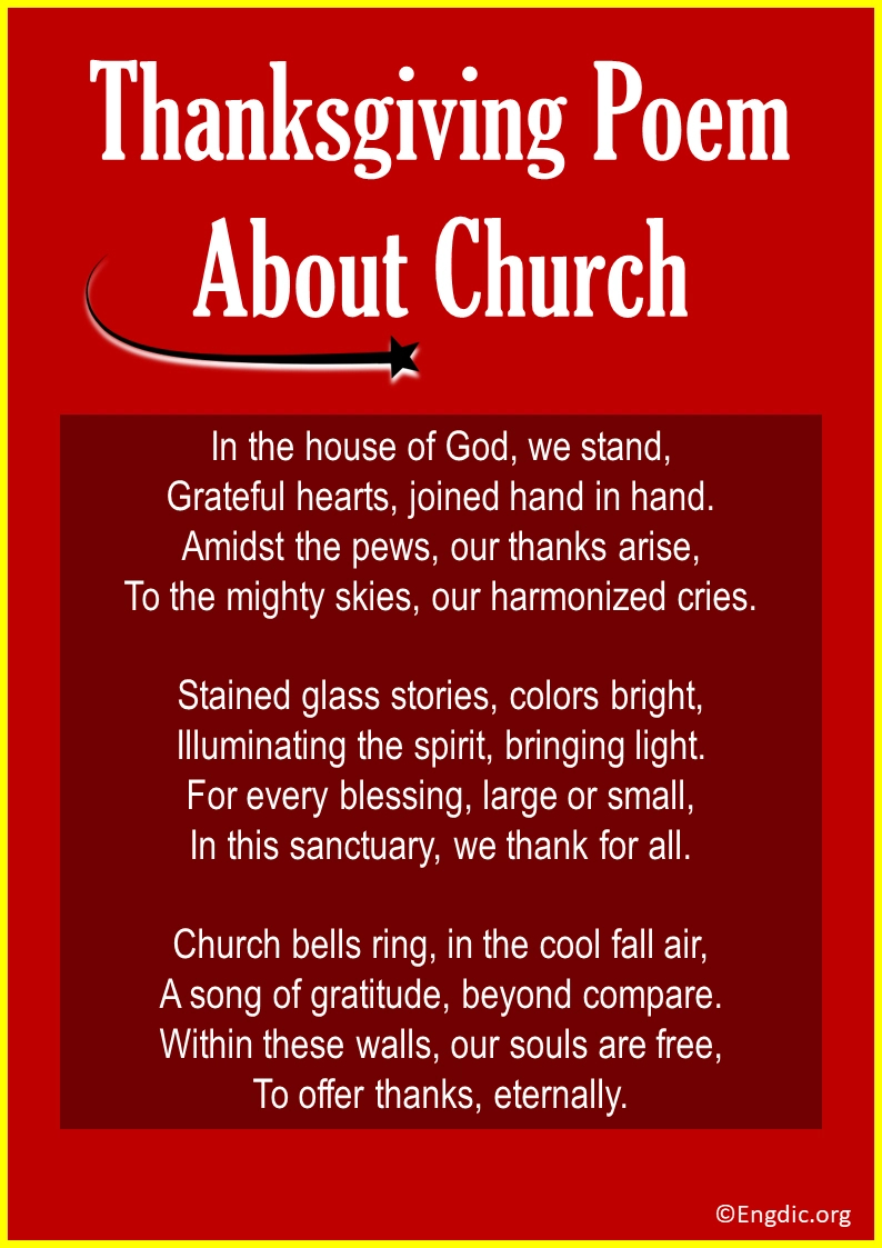 Top 10 Thanksgiving Poems For Church &amp;amp; Christians - Engdic throughout Thanksgiving Poem For Church