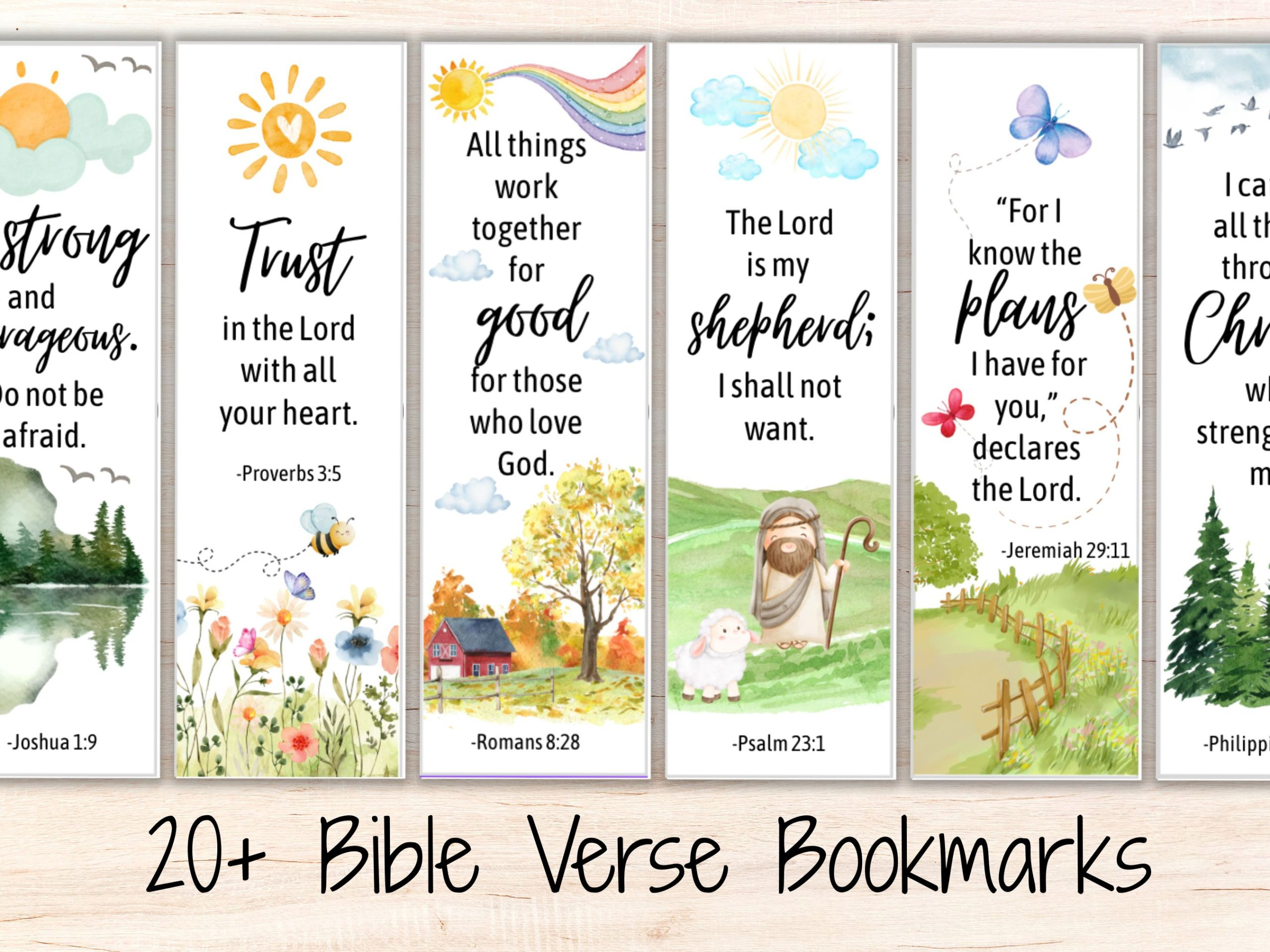Top 20 Scriptures To Keep Close+ Printable Bible Verse in Free Printable Bible Verse Bookmark Printable