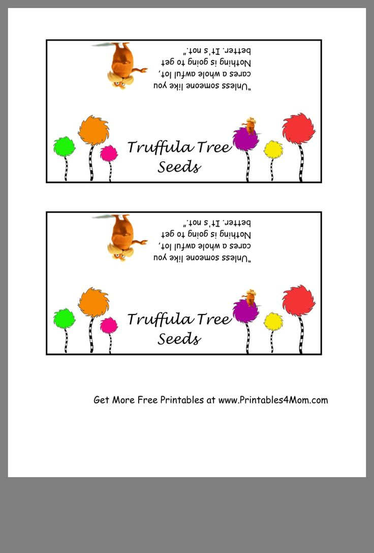Truffula Tree Seeds Printable Toppers - Printables 4 Mom regarding Truffula Seeds Free Printable
