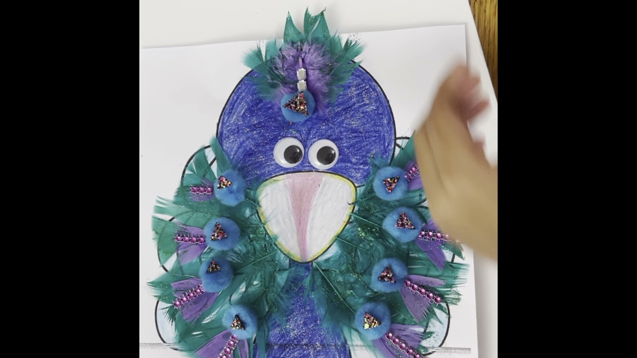 Turkey Disguise Into A Peacock 🦚 #Shorts in Turkey Disguise Project Peacock