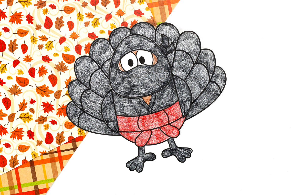 Turkey Disguise Template (Free Printable) - Fireflies And Mud Pies in Ninja Turkey in Disguise