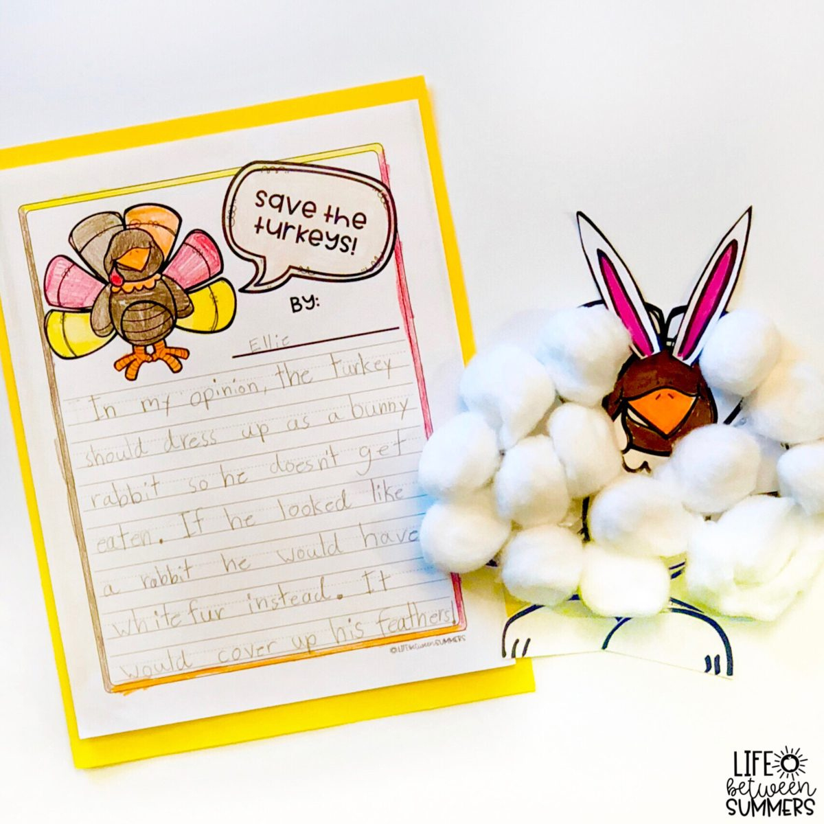 Turkey Disguises: Thanksgiving Opinion Writing & Craft - Life with Turkey Disguise Story Examples