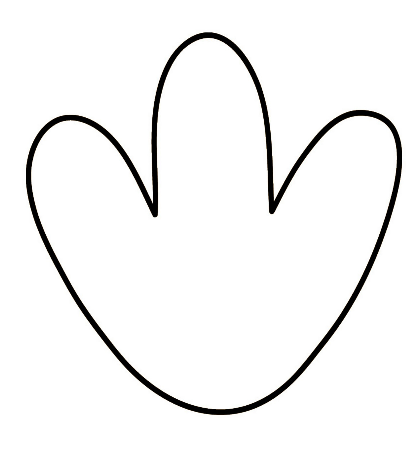 Turkey Feet Template intended for Free Printable Turkey Feet Template