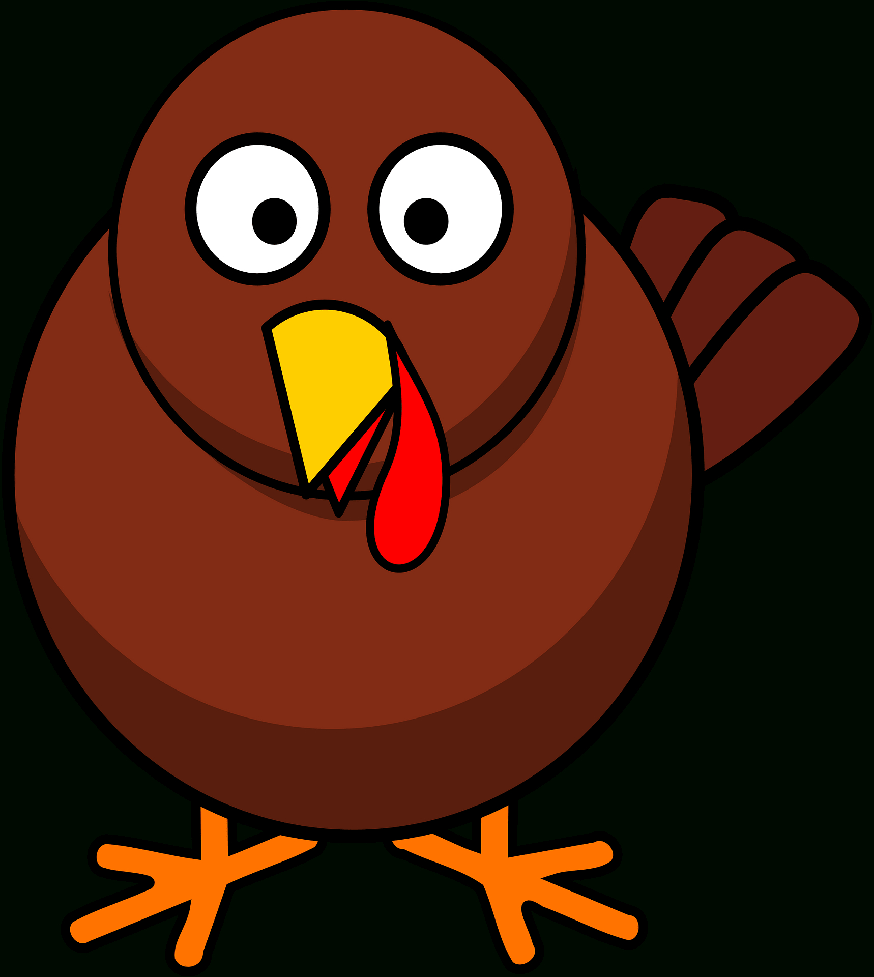 Turkey - Free Vector Clipart Images On Creazilla inside Printable Turkey Without Feathers