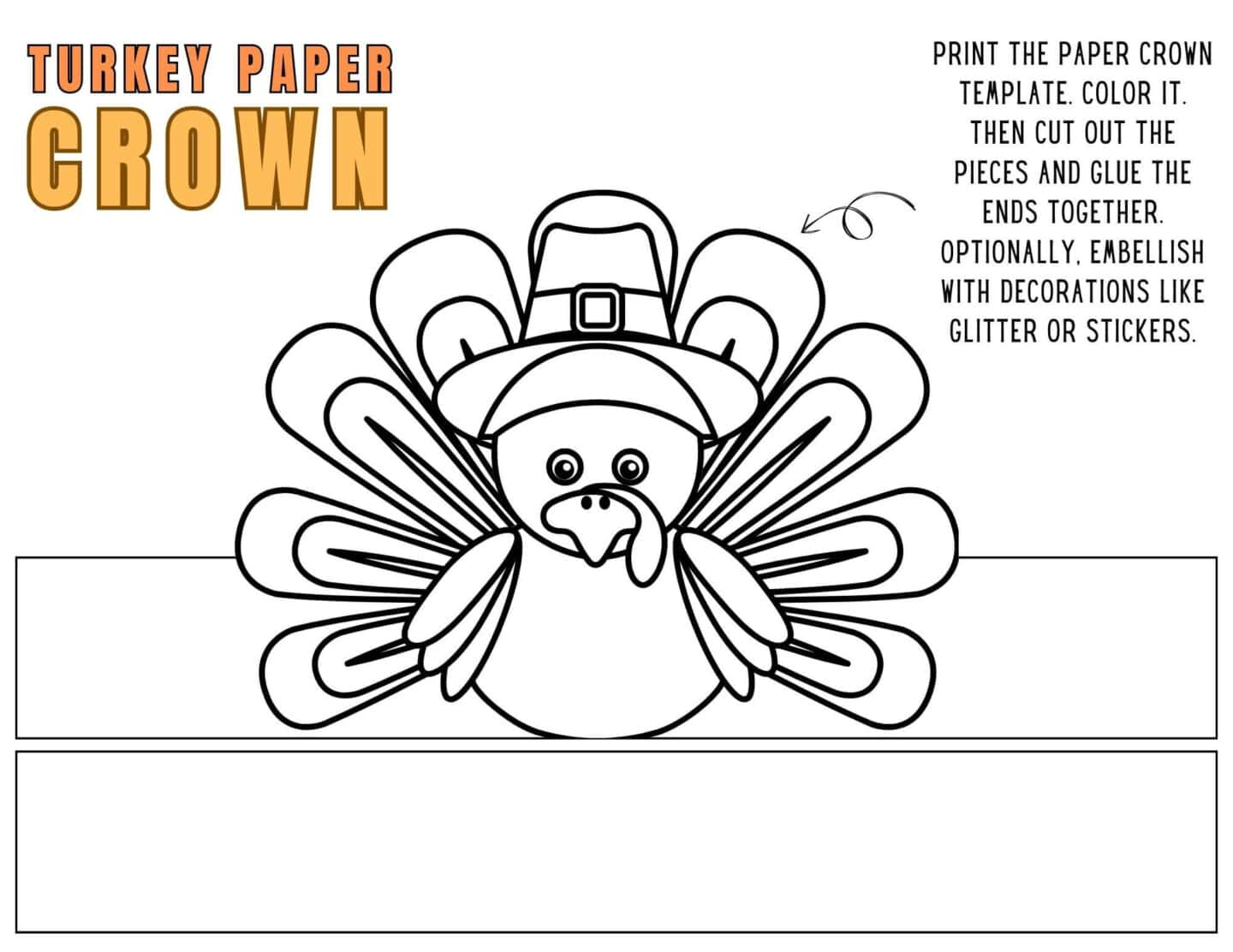 Turkey Hat Template Free Printable Hat Template Printable Hat regarding Printable Turkey Hat Template
