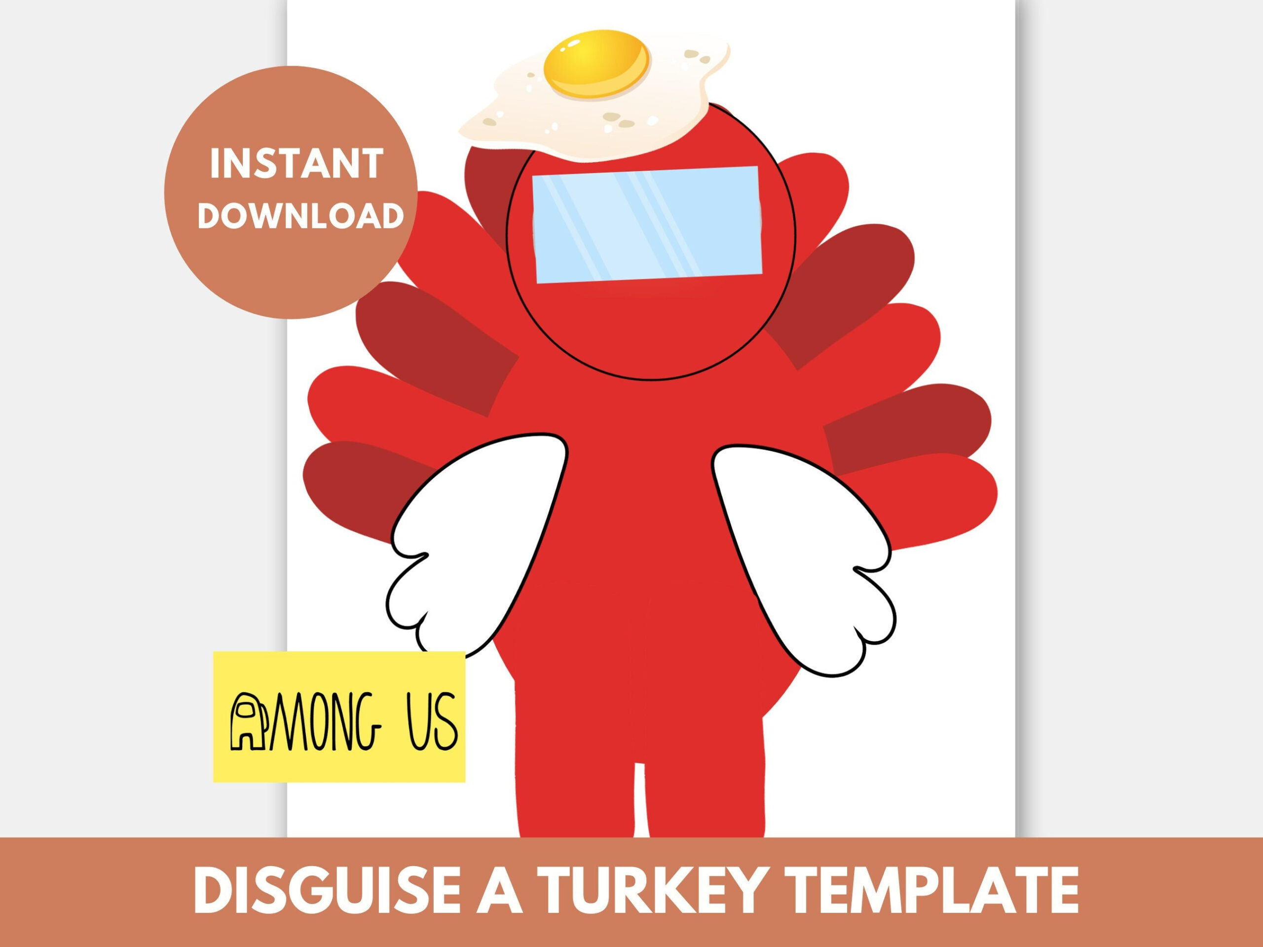 Turkey In Disguise Among Us - Etsy inside Turkey In Disguise Among Us