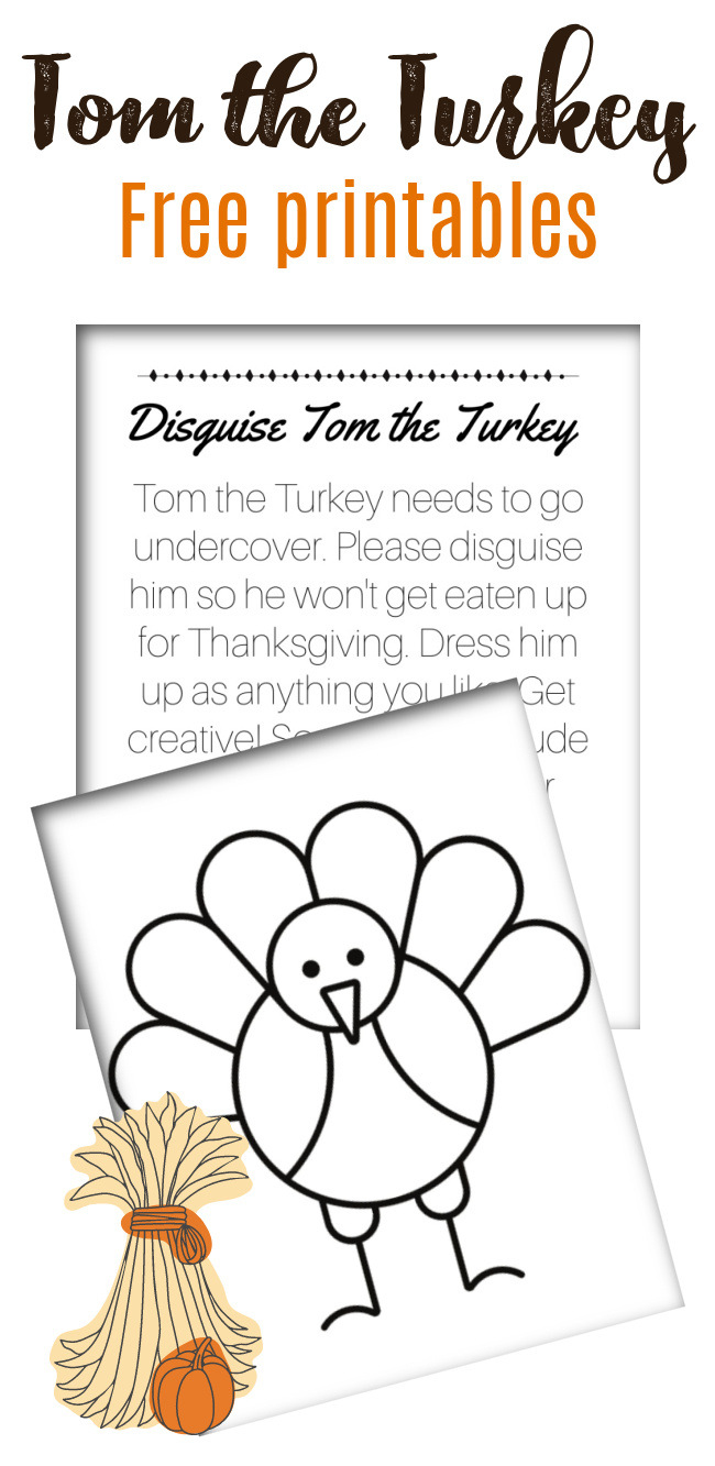 Turkey In Disguise Free Printables | Today&amp;#039;S Creative Ideas for Tom The Turkey Printable
