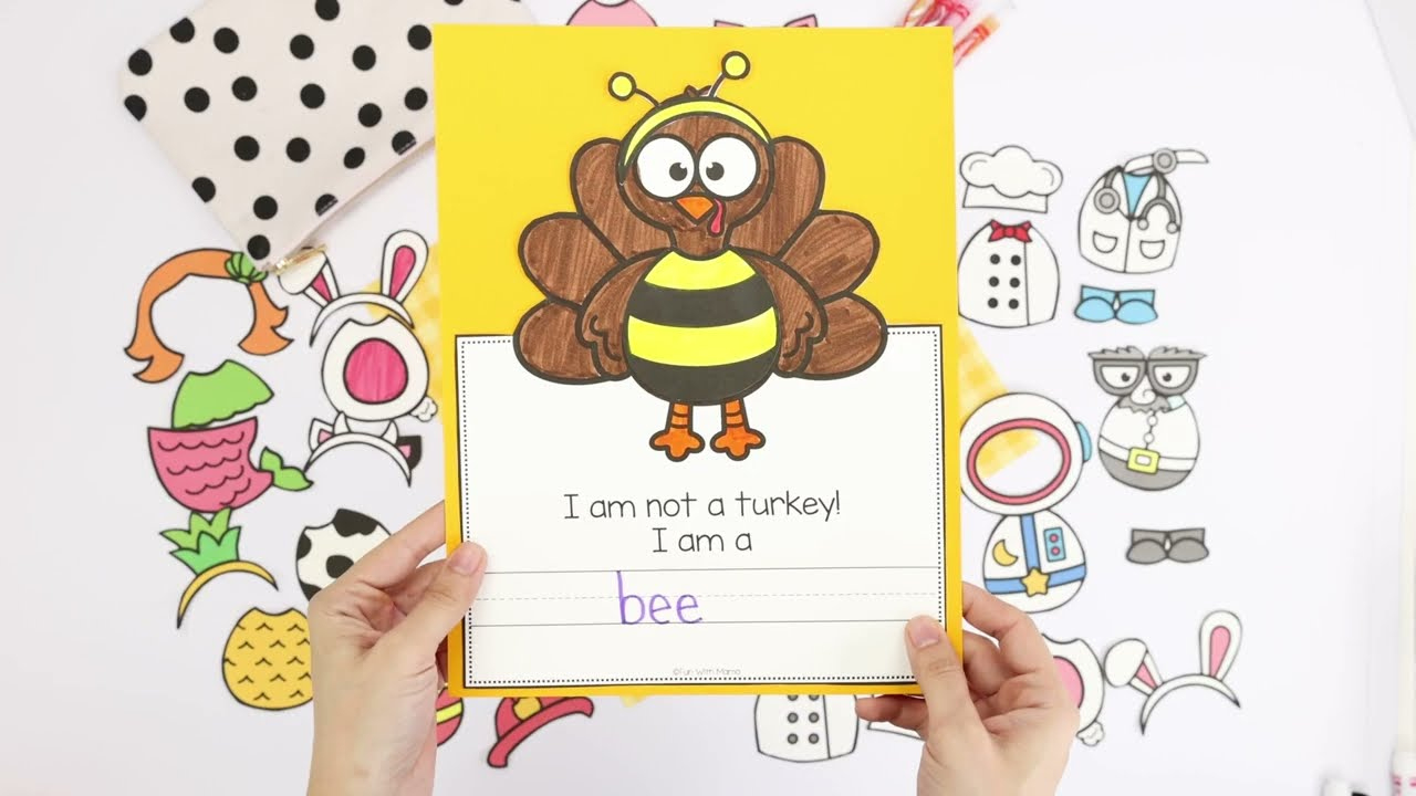 Turkey In Disguise Printable Activity inside Turkey In Disguise Bee