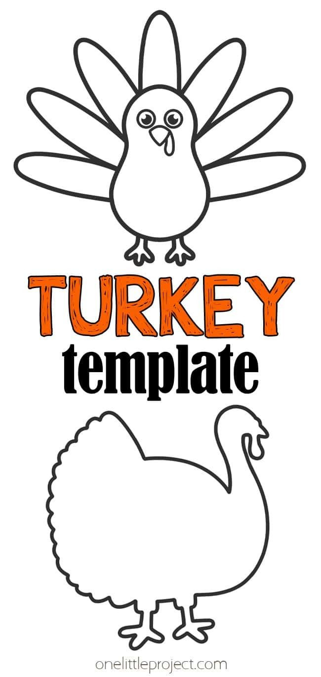 Turkey Template | Free Printable Turkey Outline in Turkey Template Printable