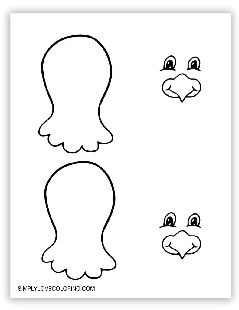 Turkey Templates (Free Pdf Printables) – Simply Love Coloring pertaining to Printable Turkey Head Template