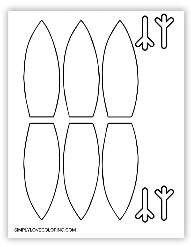 Turkey Templates (Free Pdf Printables) – Simply Love Coloring throughout Printable Turkey Feet Template
